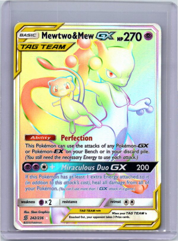 Mewtwo & Mew GX (Secret) (242/236) (SM11)