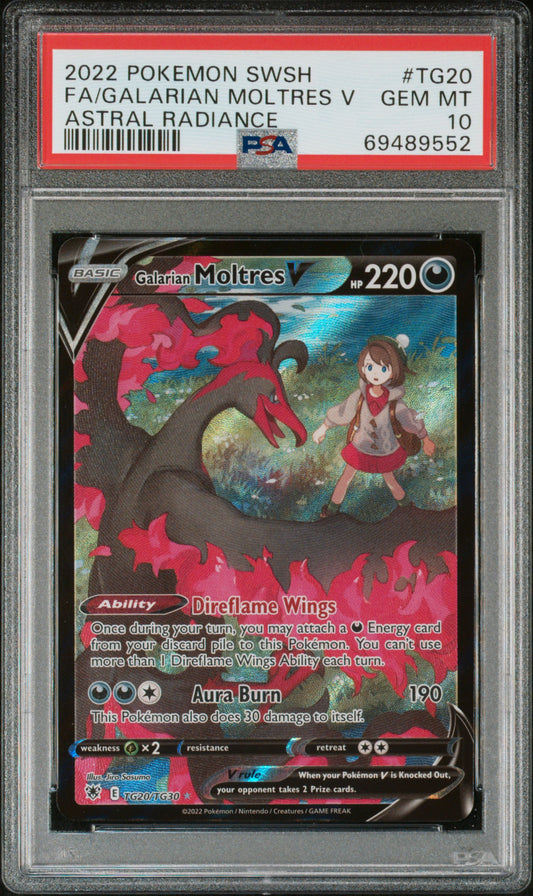 Galarian Moltres V PSA 10