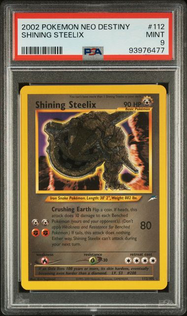 SHINING STEELIX 2002 POKEMON NEO DESTINY PSA MINT 9
