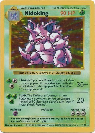 Nidoking  Shadowless 11/102 - HP