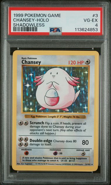 Chansey Shadowless PSA 4