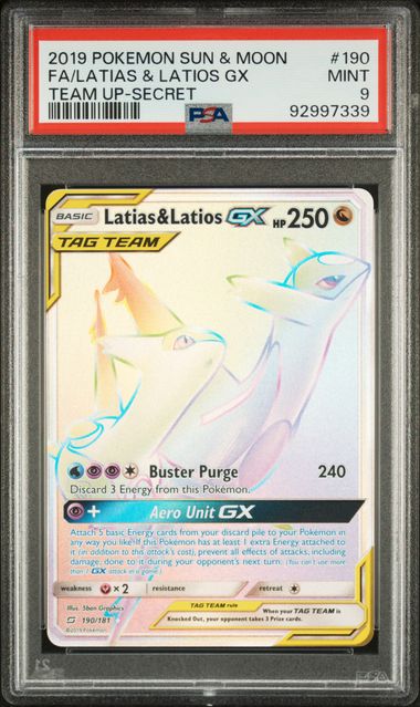 Latias & Latios GX PSA 9
