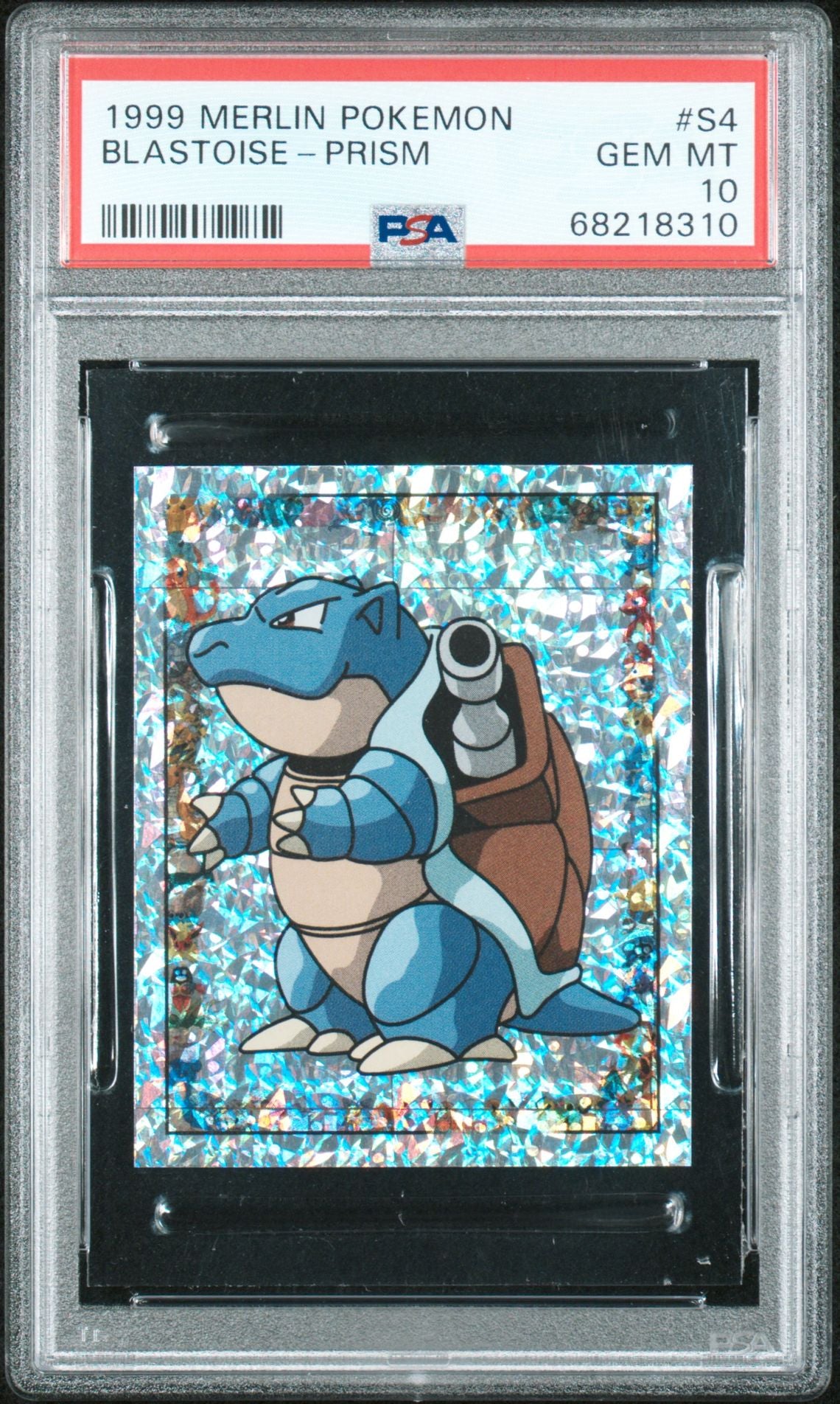BLASTOISE-PRISM 1999 MERLIN POKEMON PSA GEM MT 10