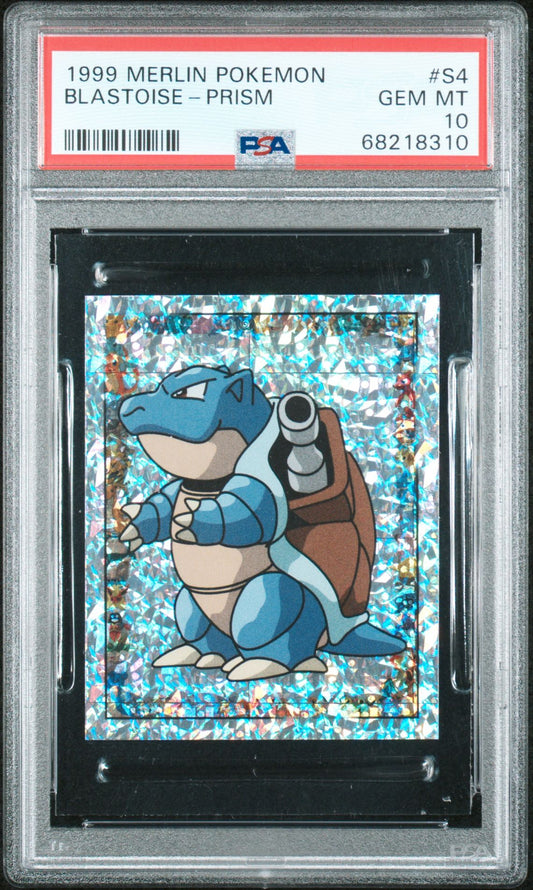 BLASTOISE-PRISM 1999 MERLIN POKEMON PSA GEM MT 10