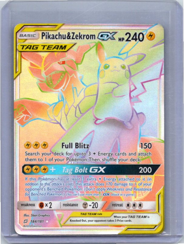 Pikachu & Zekrom GX (Secret) (184/181) (SM9)