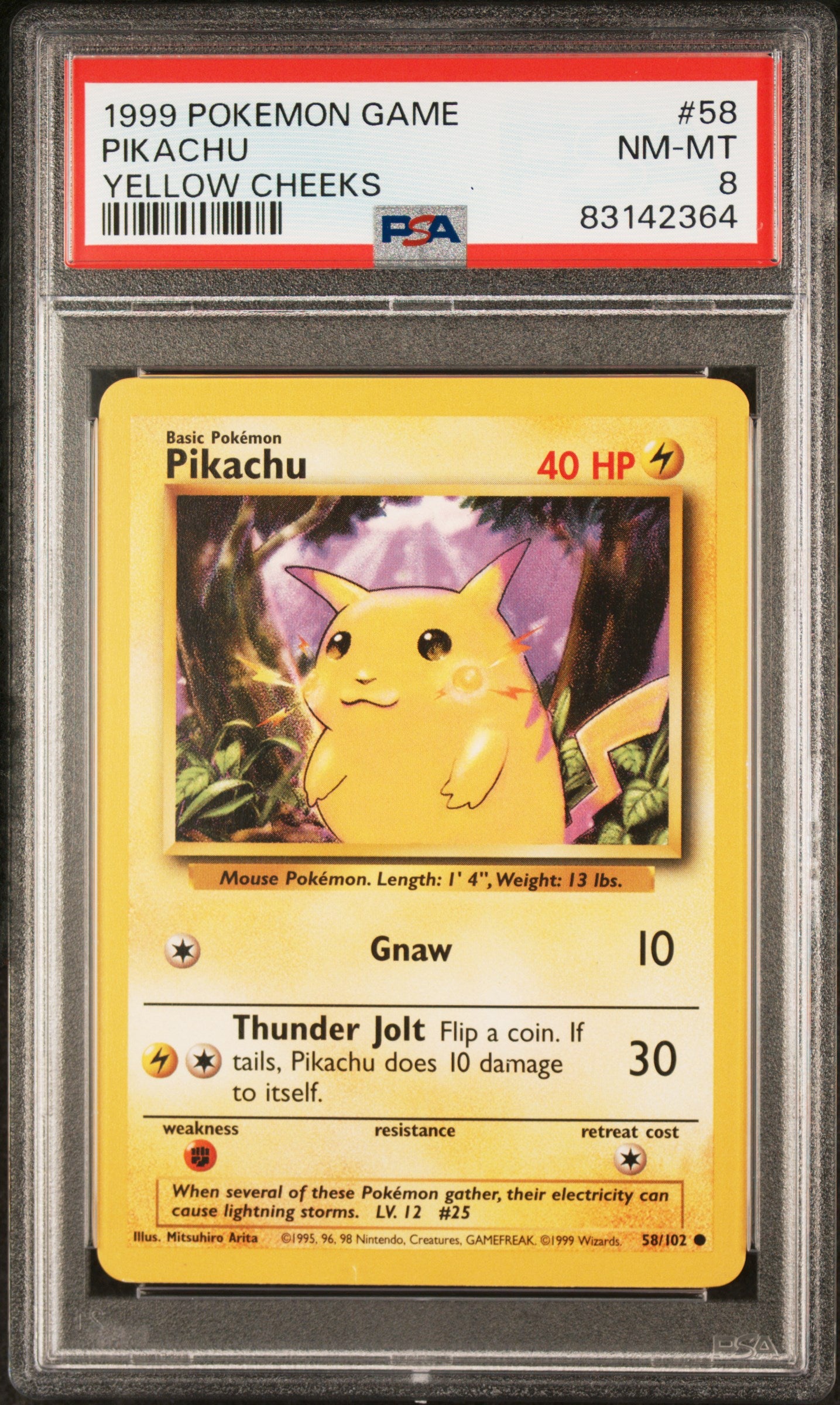 Pikachu PSA 8