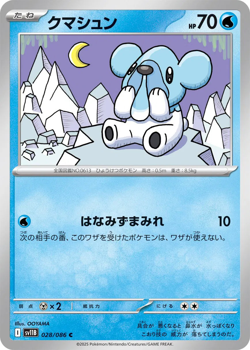 Cubchoo - 028/086 (Master Ball Pattern) (028/086) (SV11B)