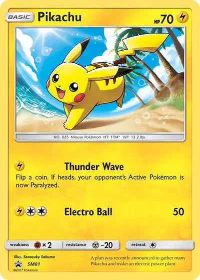 Pikachu SM81 - NM