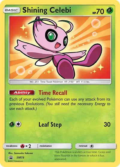 Shining Celebi SM79 - NM