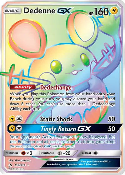 Dedenne GX 219/214 - NM