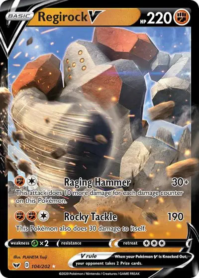 Regirock V 104/202 - NM