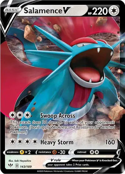 Salamence V 143/189 - NM