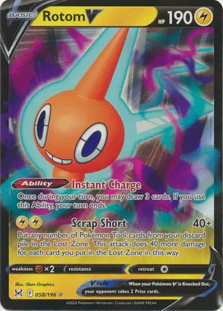 Rotom V 058/196 - NM