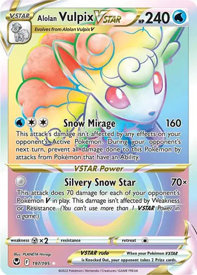 Alolan Vulpix VSTAR 197/195 - NM