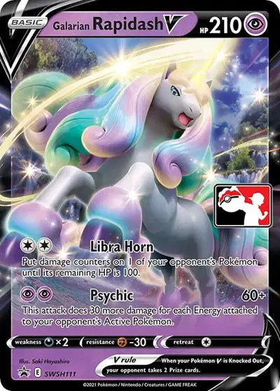 Galarian Rapidash V PRIZE PACK SWSH111 - NM