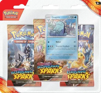 Surging Sparks 3-Pack Blister (Quagsire)