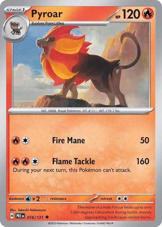 Pyroar 016/131 - NM