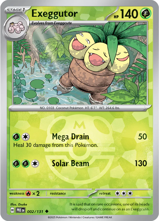 Exeggutor (Master Ball) 002/131 - NM