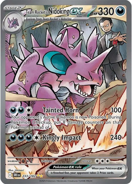 Team Rocket's Nidoking EX 233/182 - NM