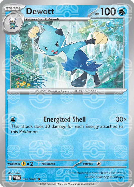 Dewott (Master Ball Pattern) (022/086) (WHT)