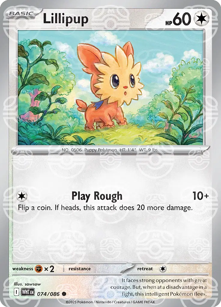 Lillipup (Master Ball Pattern) (074/086) (WHT)