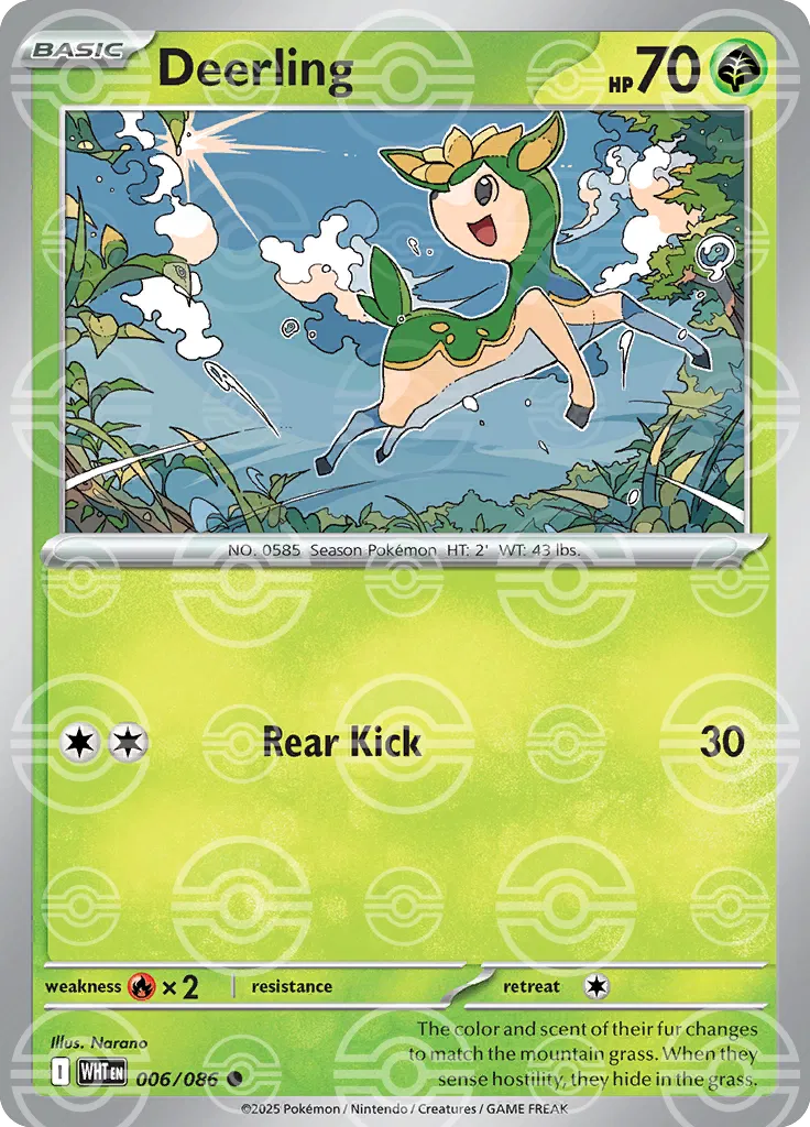 Deerling (Poke Ball Pattern) (006/086) (WHT)