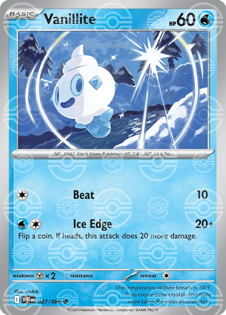 Vanillite (Poke Ball Pattern) (027/086) (WHT)