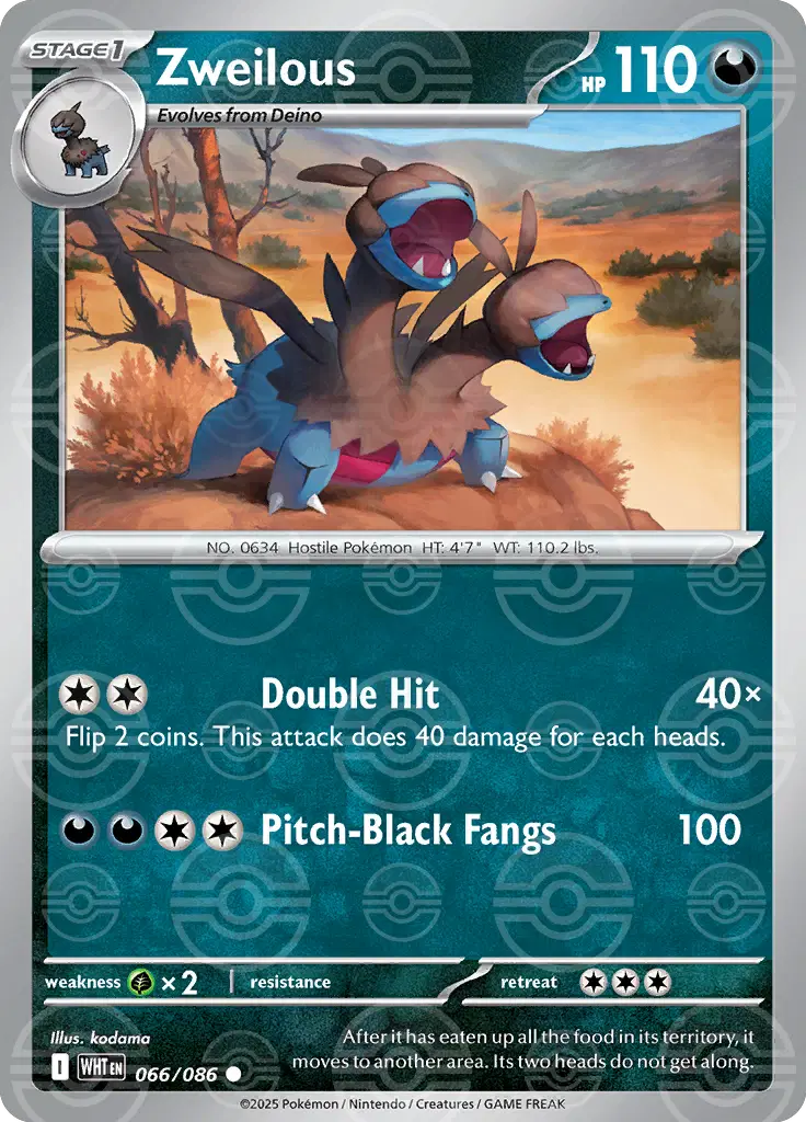 Zweilous (Poke Ball Pattern) (066/086) (WHT)