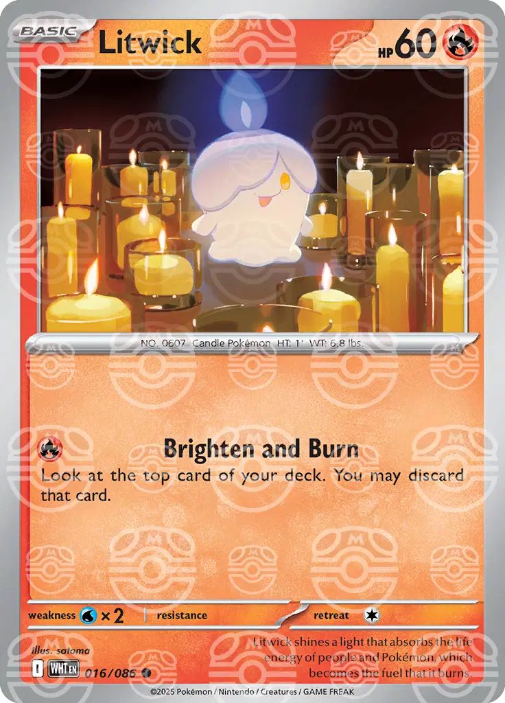 Litwick (Master Ball) 016/086 - NM