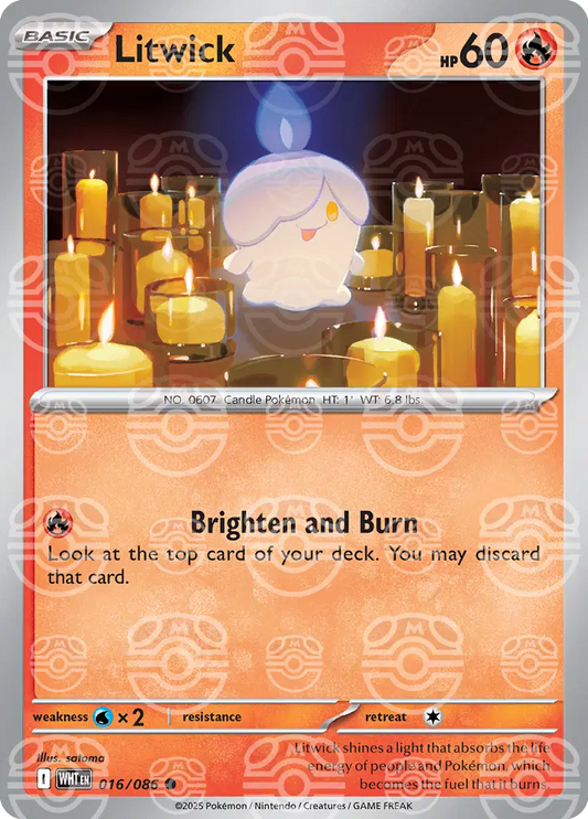 Litwick (Master Ball) 016/086 - NM