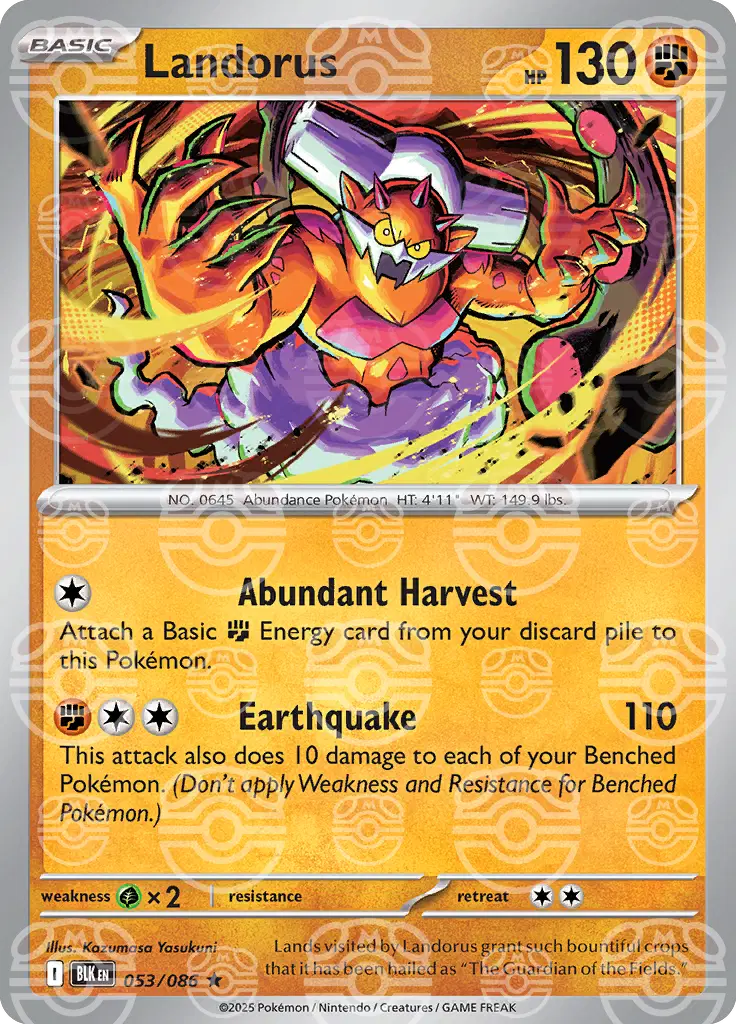 Landorus (Master Ball Pattern) (053/086) (BLK)