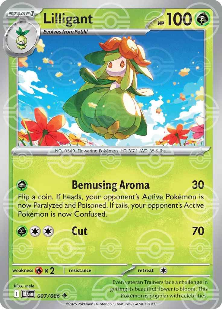 Lilligant (Poke Ball Pattern) (007/086) (BLK)