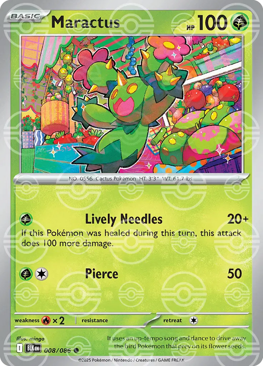 Maractus (Poke Ball Pattern) (008/086) (BLK)