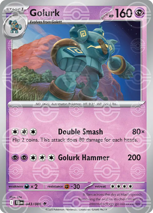 Golurk (Poke Ball Pattern) (043/086) (BLK)