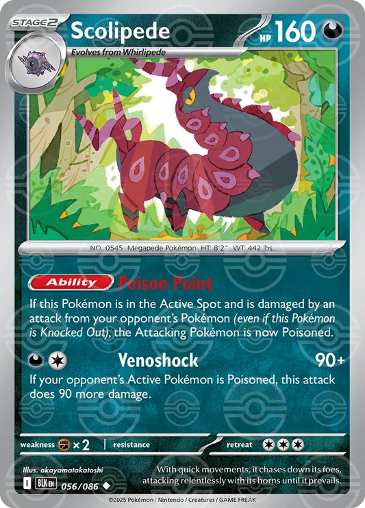 Scolipede (Poke Ball Pattern) (056/086) (BLK)