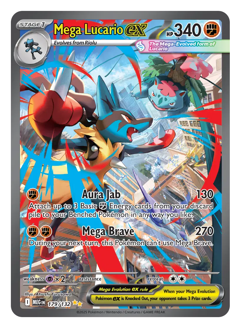 Mega Lucario EX 179/132 - NM