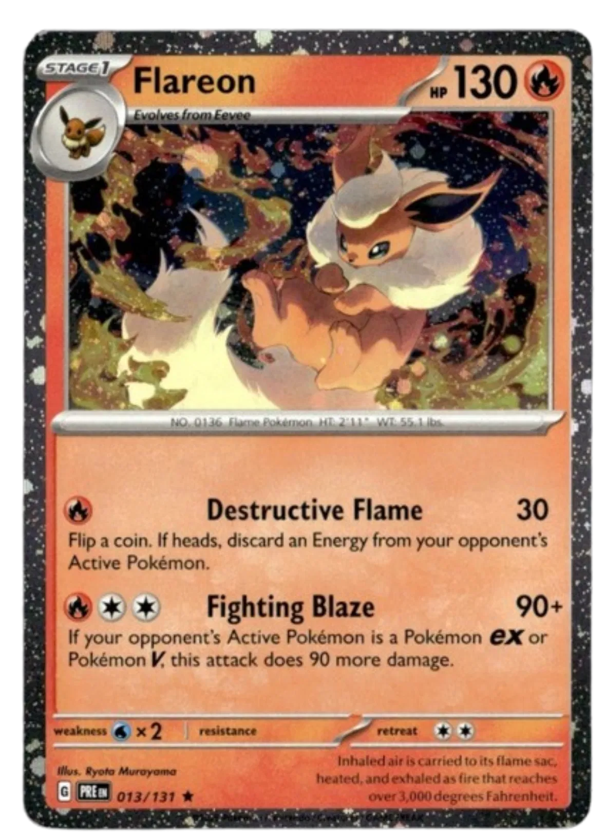 Flareon - 013/131 (Cosmos Holo) (013/131) (MCAP)