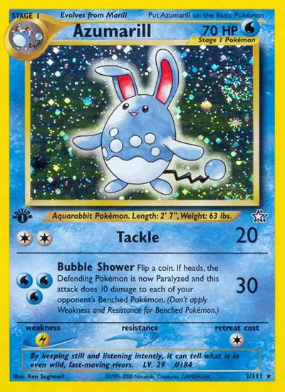 Azumarill (Holo) 1st Ed. 2/111 - LP