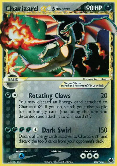Charizard Gold Star 100/101 - MP