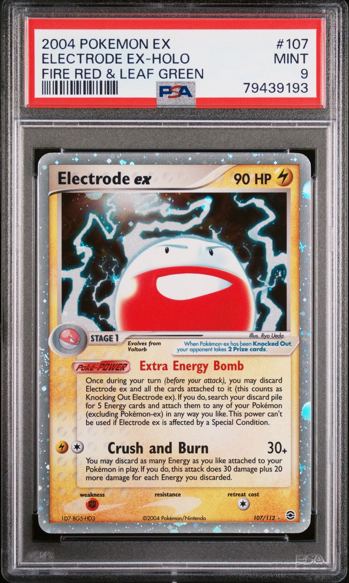 ELECTRODE EX-HOLO FIRE RED & LEAF GREEN 2004 POKEMON EX FIRE RED & LEAF GREEN PSA MINT 9