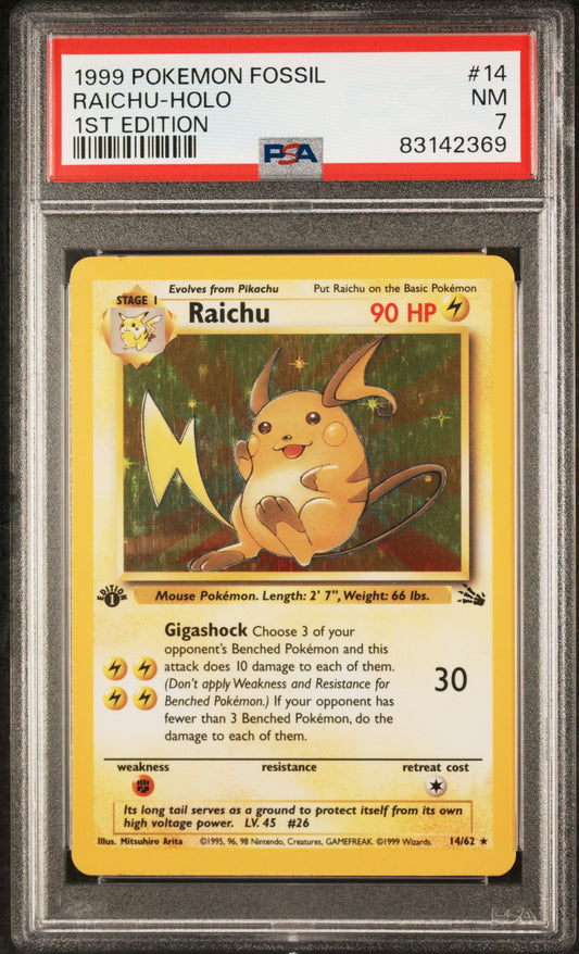 Raichu 1st Ed. Holo PSA 7