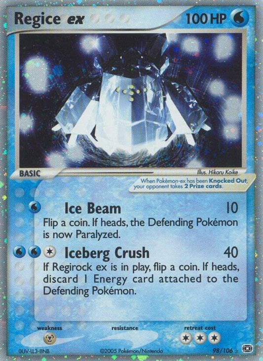 Regice EX 98/106 - NM