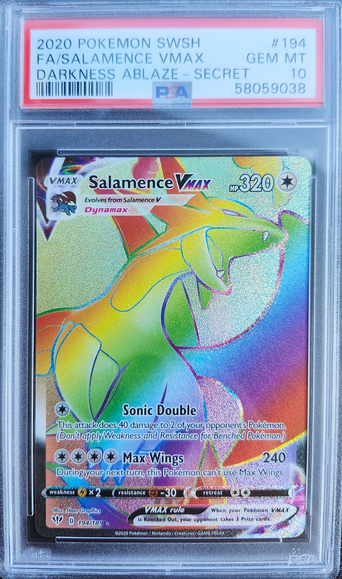 Salamence VMAX PSA 10
