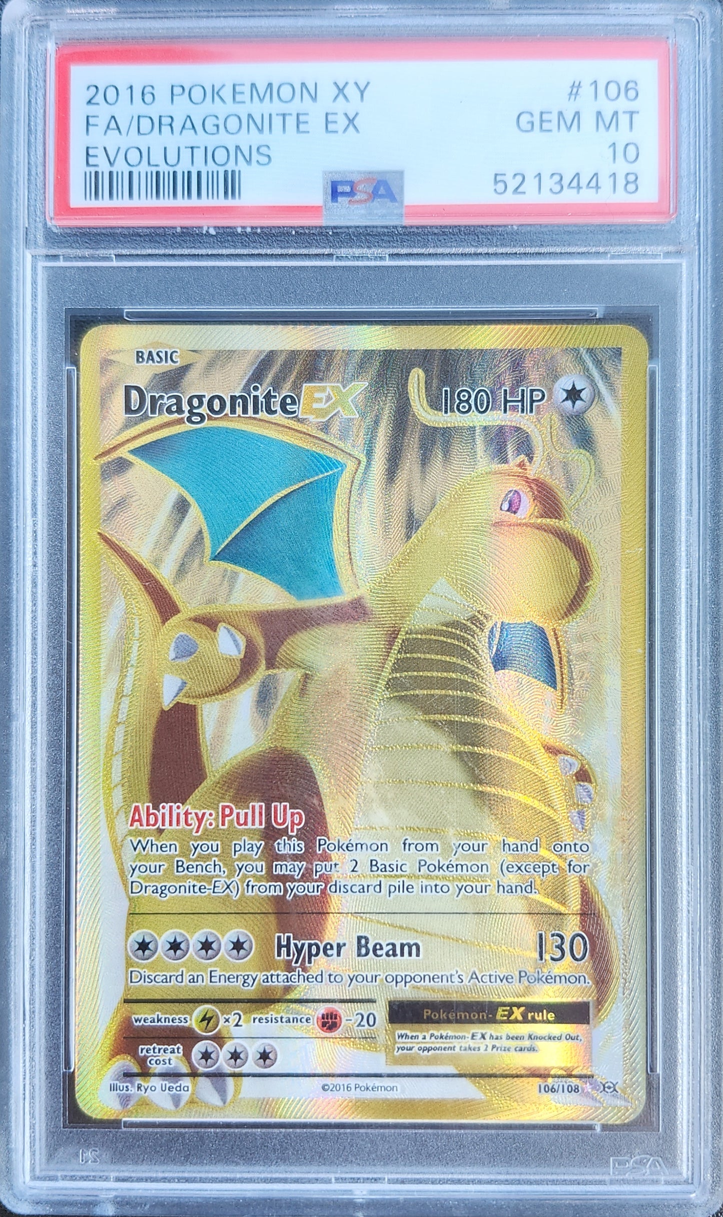 Dragonite EX PSA 10
