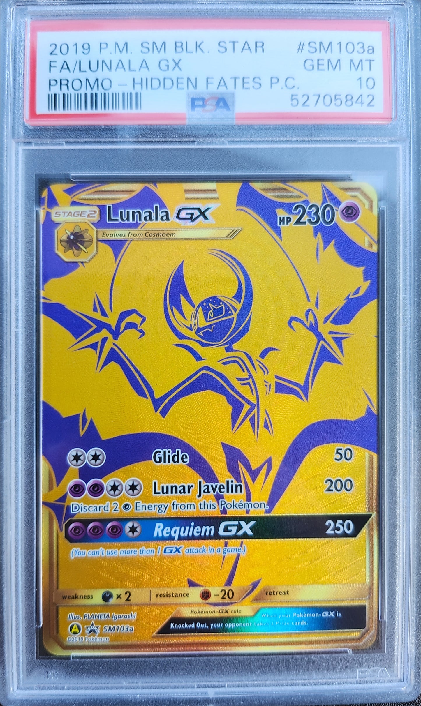 Lunala GX PSA 10