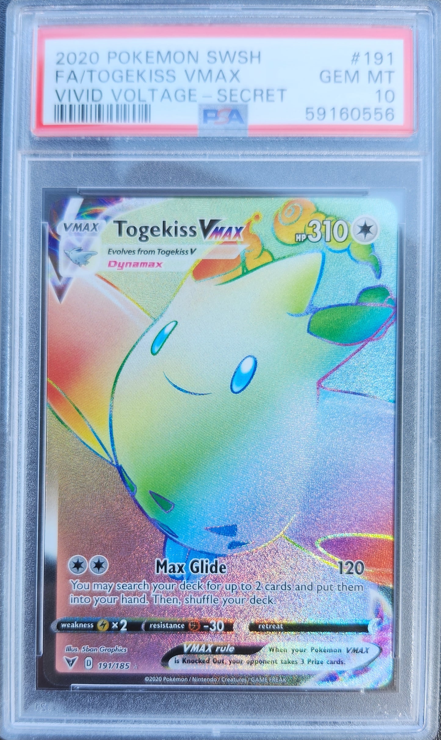 Togekiss VMAX PSA 10