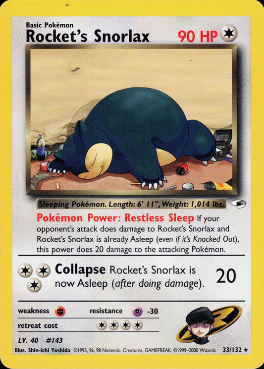 Rocket's Snorlax 33/132 - LP