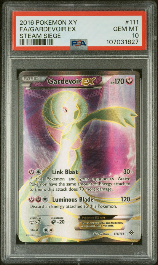 FA/GARDEVOIR EX STEAM SIEGE 2016 POKEMON XY STEAM SIEGE PSA GEM MT 10