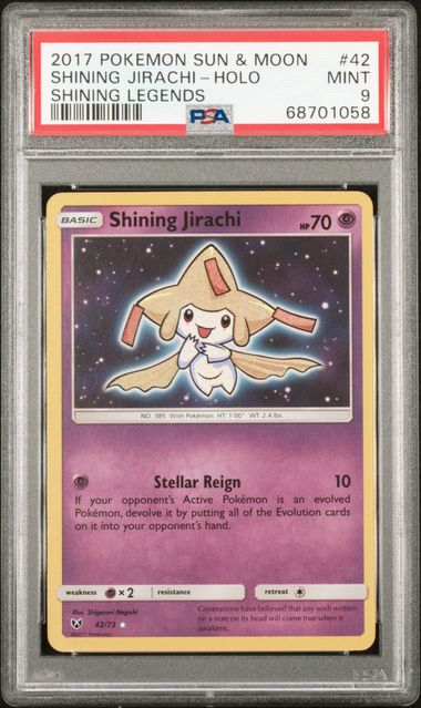 Shining Jirachi PSA 9