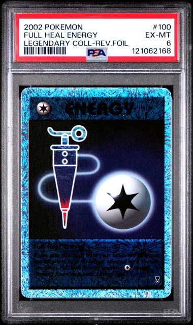 2002 POKEMON LEGENDARY COLLECTION #100 FULL HEAL ENERGY LEGENDARY COLL-REV.FOIL PSA 6